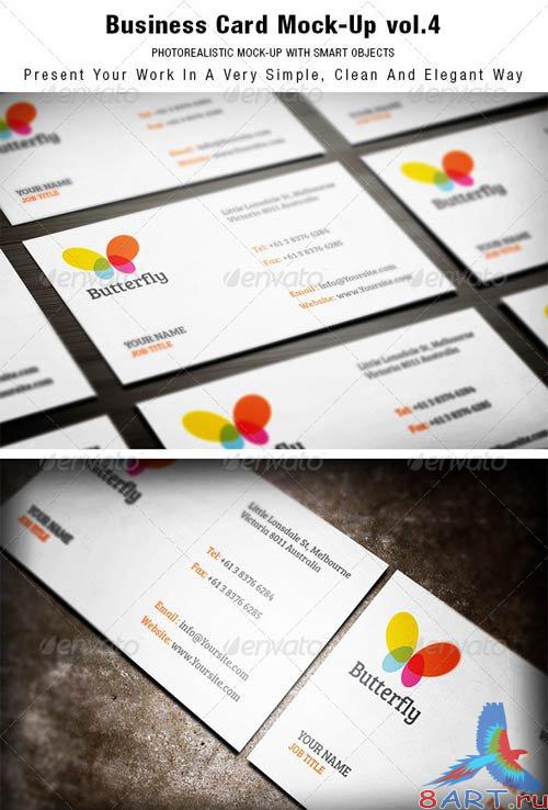 GraphicRiver Business Card Mock-up vol.4