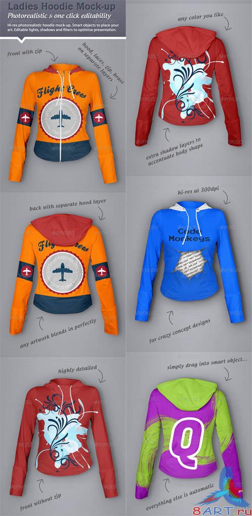 GraphicRiver Hoodie Mock-Up - Ladies Version GraphicRiver Hoodie Mock-Up - Ladies Version