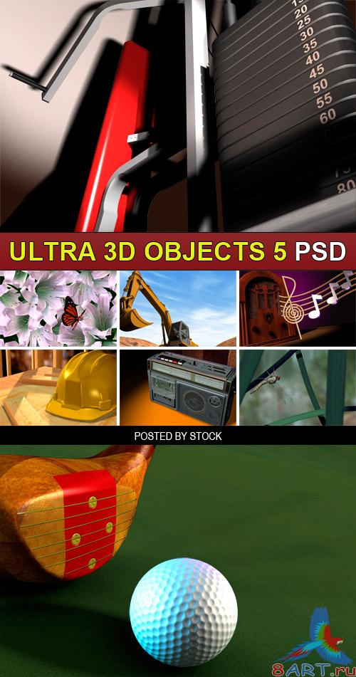 PSD Source - Ultra 3d objects 5 PSD Source - Ultra 3d objects 5