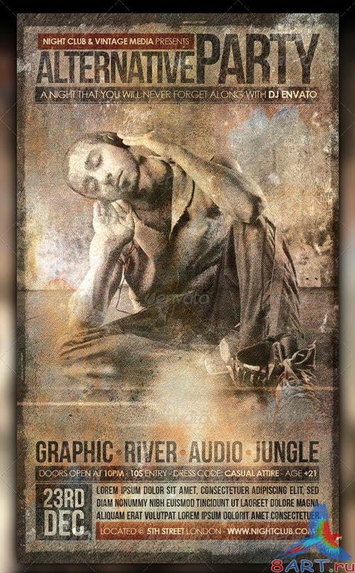 GraphicRiver Vintage Party Flyer