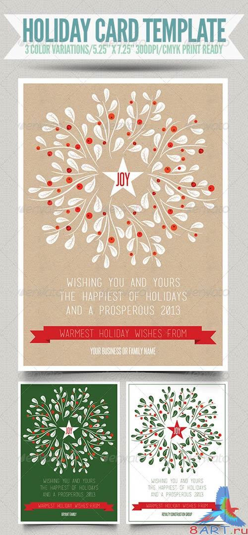 GraphicRiver Holiday Card Template