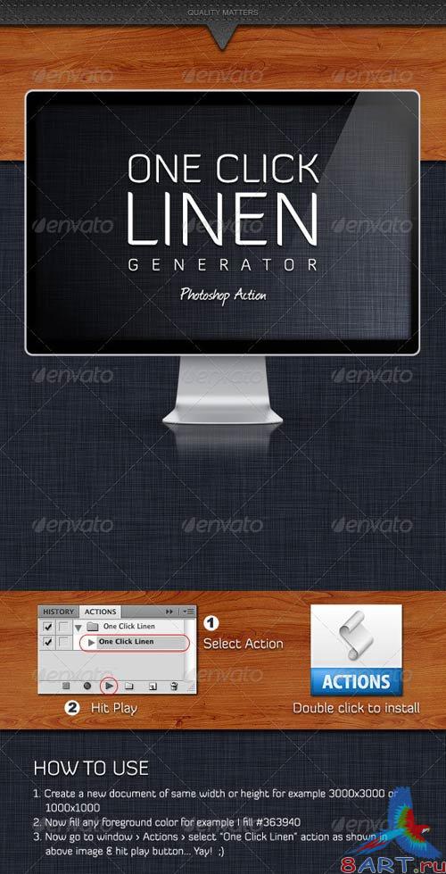 GraphicRiver One Click Linen Generator