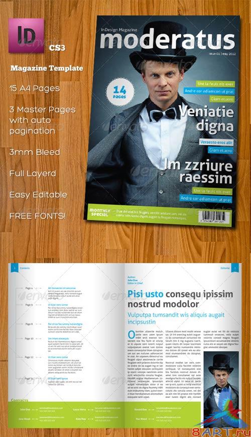 GraphicRiver Moderatus - InDesign A4 Magazine Template