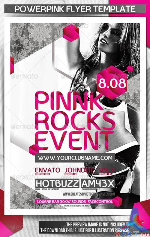 GraphicRiver Powerpink Party Flyer Template