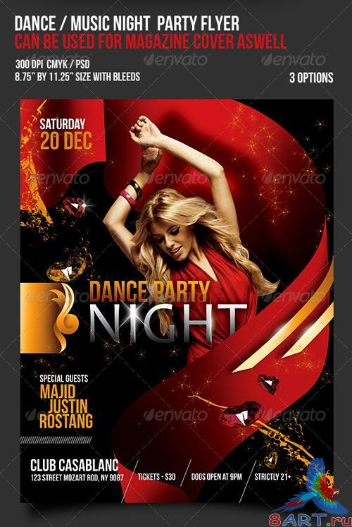 GraphicRiver Music Dance Party Night Flyer / Magazine Cover - 2