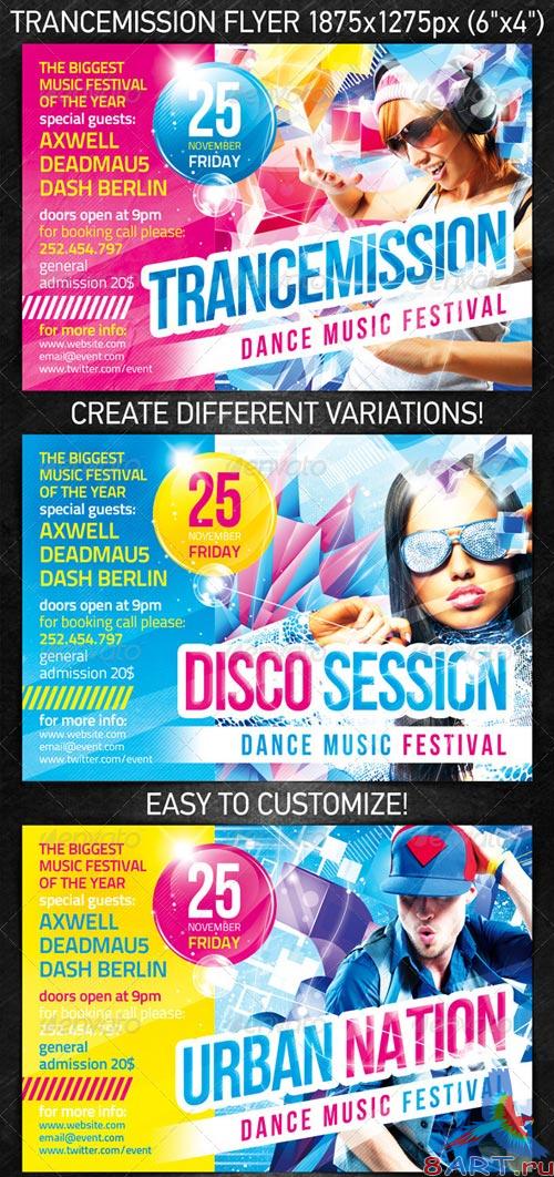 GraphicRiver Trancemission Party Flyer