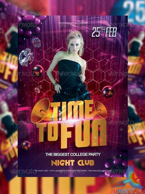 GraphicRiver Time To Fun Party Flyer