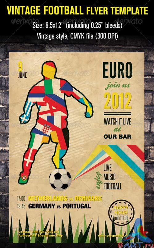 GraphicRiver Vintage Football Flyer Template GraphicRiver Vintage Football Flyer Template