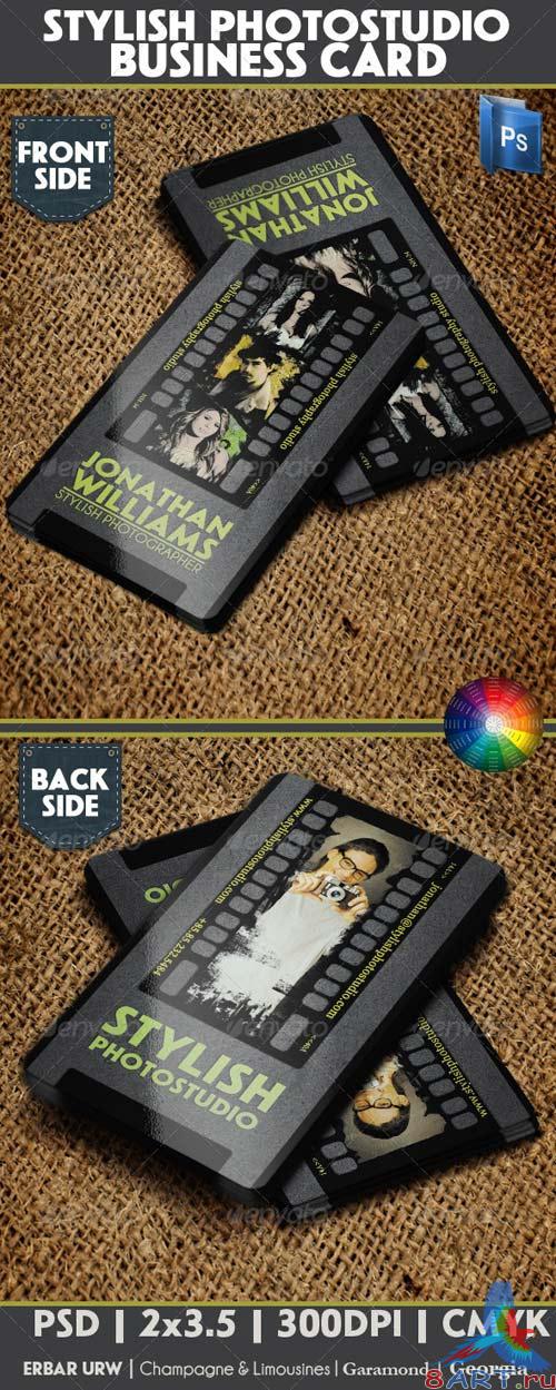 GraphicRiver Stylish Photostudio Business Card