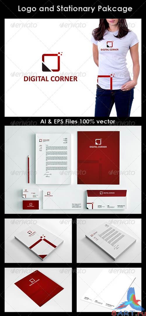 GraphicRiver Digital Corner Logo and Corporate Identity