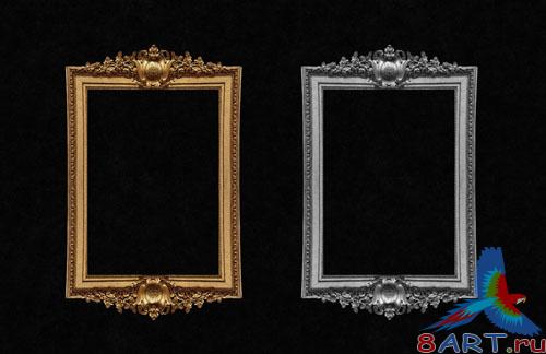 Decorative Antique Frame PSD Template