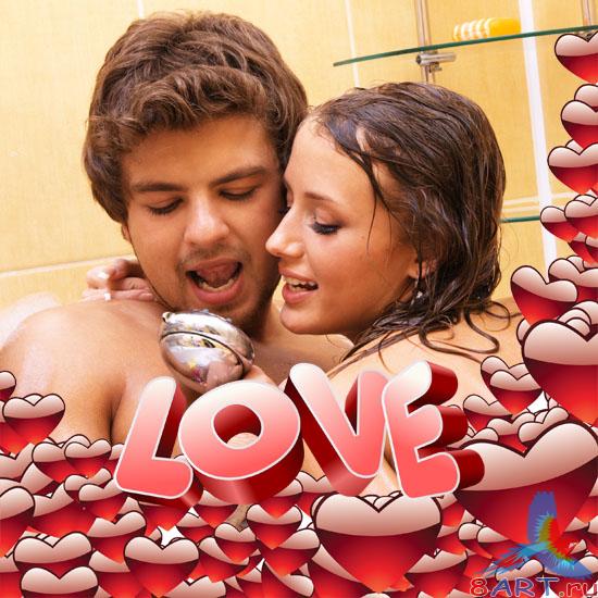 Две романтические рамки из сердечками"Love" Две романтические рамки из сердечками"Love"