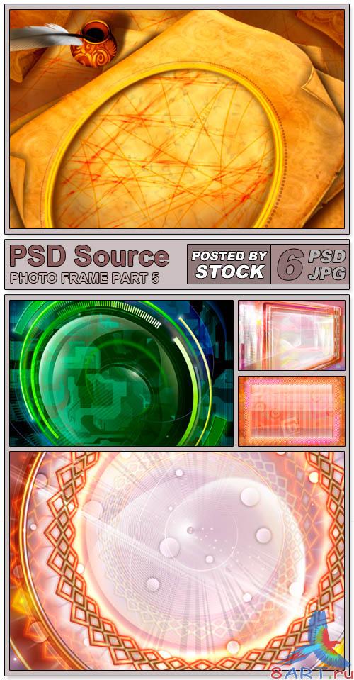 PSD Source - Photo frame 5 PSD Source - Photo frame 5