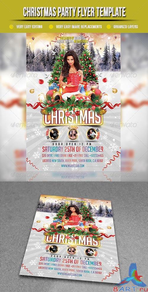 GraphicRiver Christmas Party Flyer Template 3477501