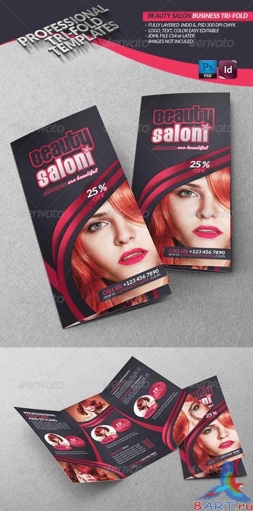 GraphicRiver Beauty Salon Business Tri-Fold