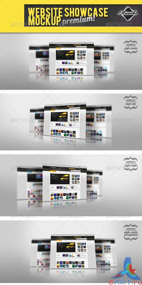 GraphicRiver Website Showcase Mockup GraphicRiver Website Showcase Mockup