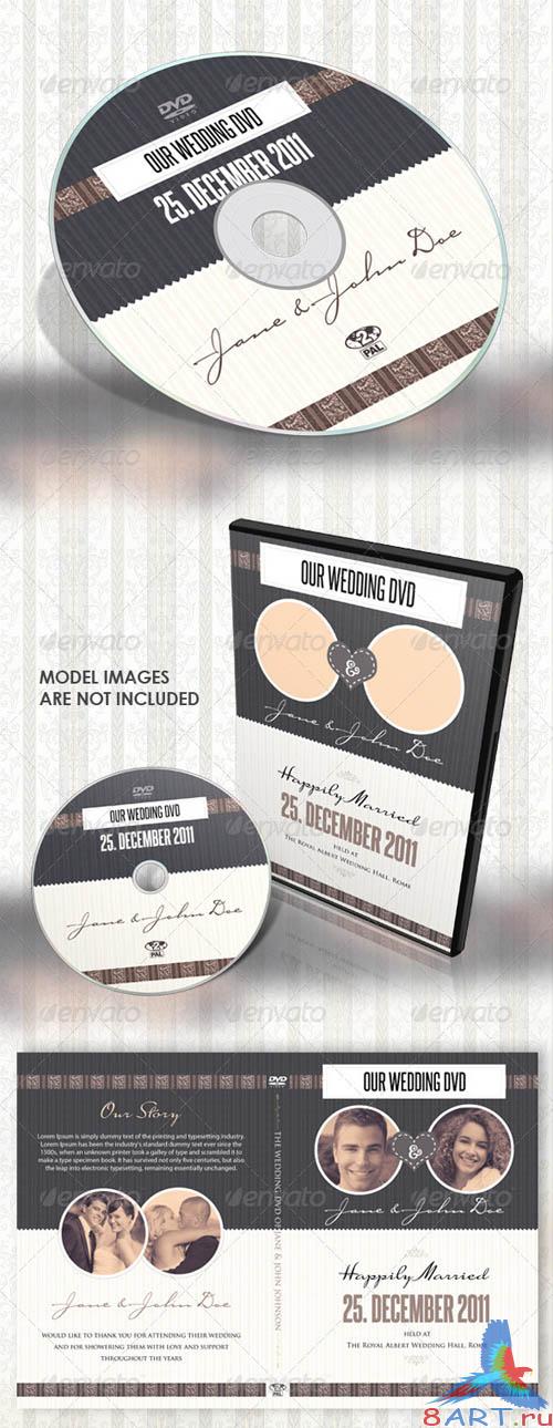 GraphicRiver Vintage Wedding DVD Covers & Disc Label GraphicRiver Vintage Wedding DVD Covers & Disc Label
