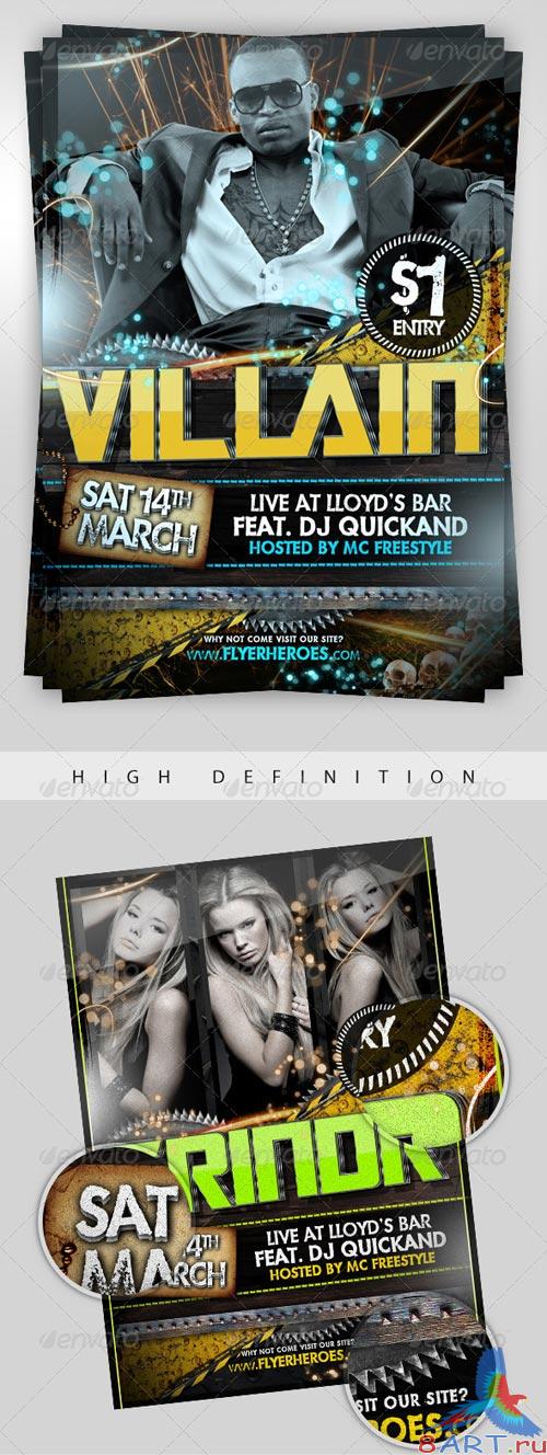 GraphicRiver Grindr - PSD Party Flyer Template GraphicRiver Grindr - PSD Party Flyer Template