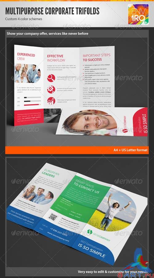 GraphicRiver Clean Multipurpose Corporate Trifold Templates