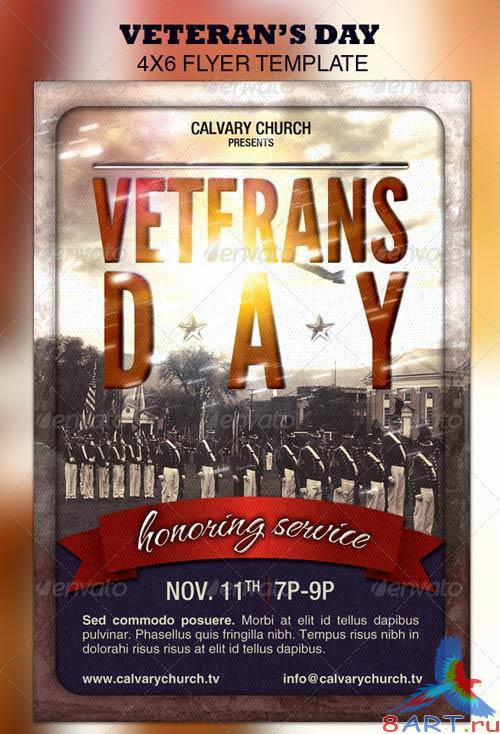 GraphicRiver Veterans Day Church Flyer