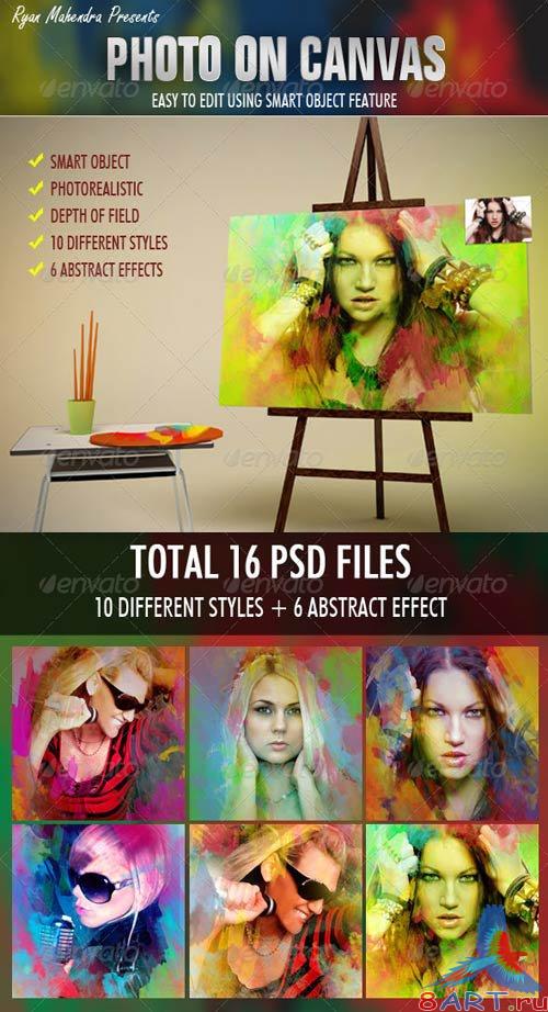 GraphicRiver Photo On Canvas