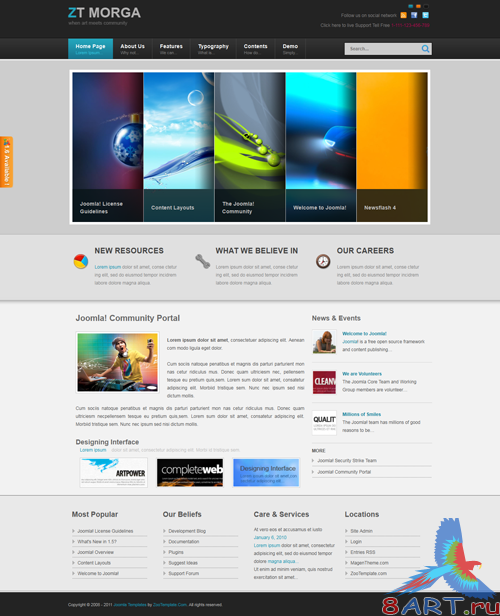 5 WebSite ZooTemplate for Joomla 1.6
