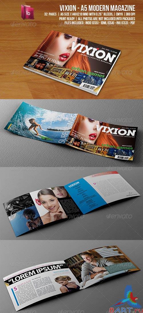 GraphicRiver Vixion - A5 Modern magazine