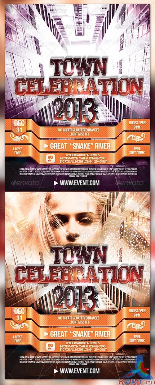 GraphicRiver Town Celebration 2013 Flyer