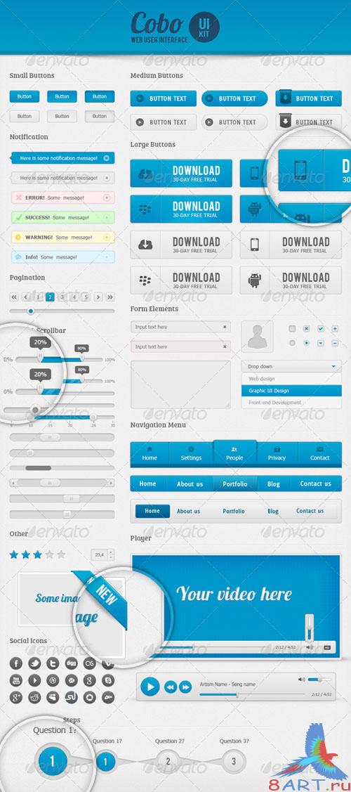 GraphicRiver Cobo UI Kit GraphicRiver Cobo UI Kit