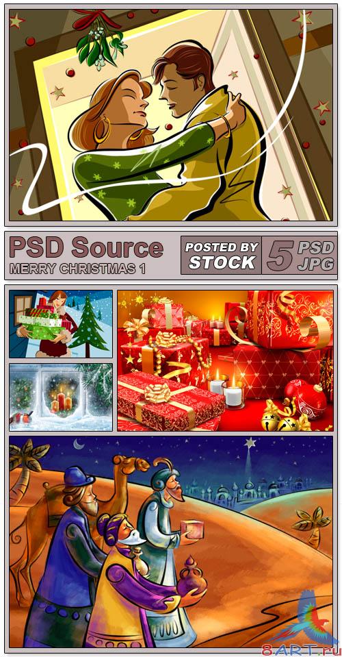 PSD Source - Merry Christmas 1 PSD Source - Merry Christmas 1