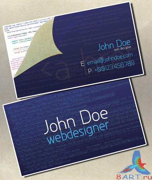 Business card for web designers - GraphicRiver Business card for web designers - GraphicRiver