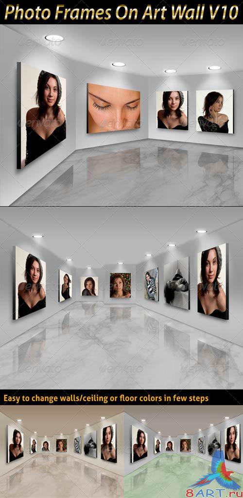 GraphicRiver Photo Frames On Art Wall V10