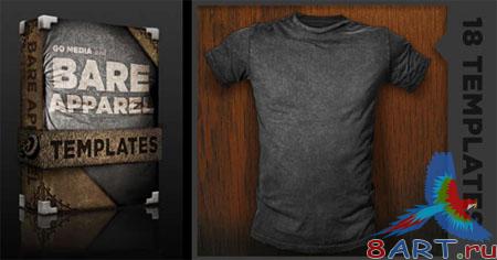 Go Media's Arsenal PSD Templates: Distressed Shirt Mockup Templates