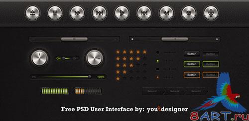 User Interface PSD Template