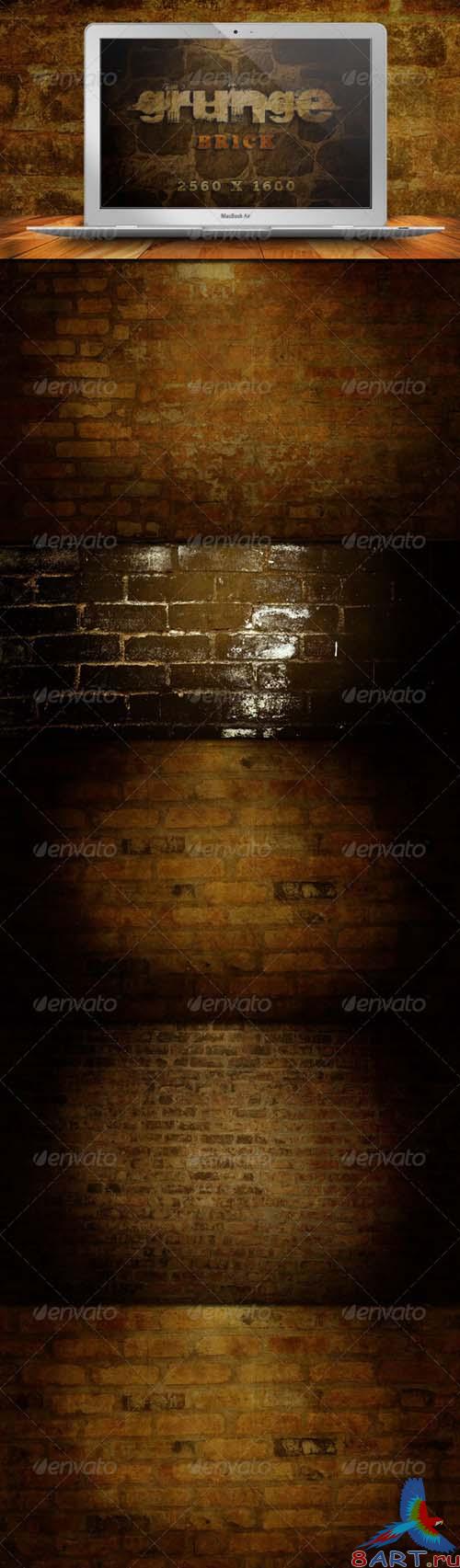 Graphicriver 10 Brick Grunge Backgrounds