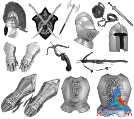 кисти средневековая броня и оружие