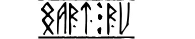 шрифт runic